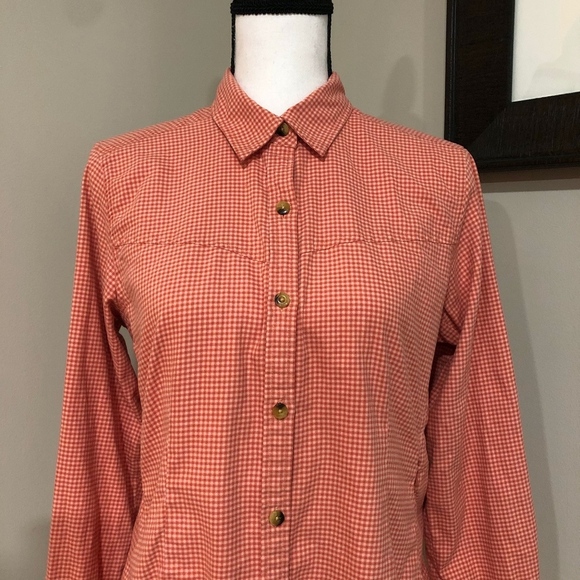 *L.L. BEAN* Pink Plaid Long Sleeve Button Shirt - Picture 2 of 7